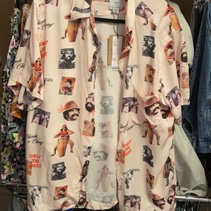 Cheech and chong short sleeve button down